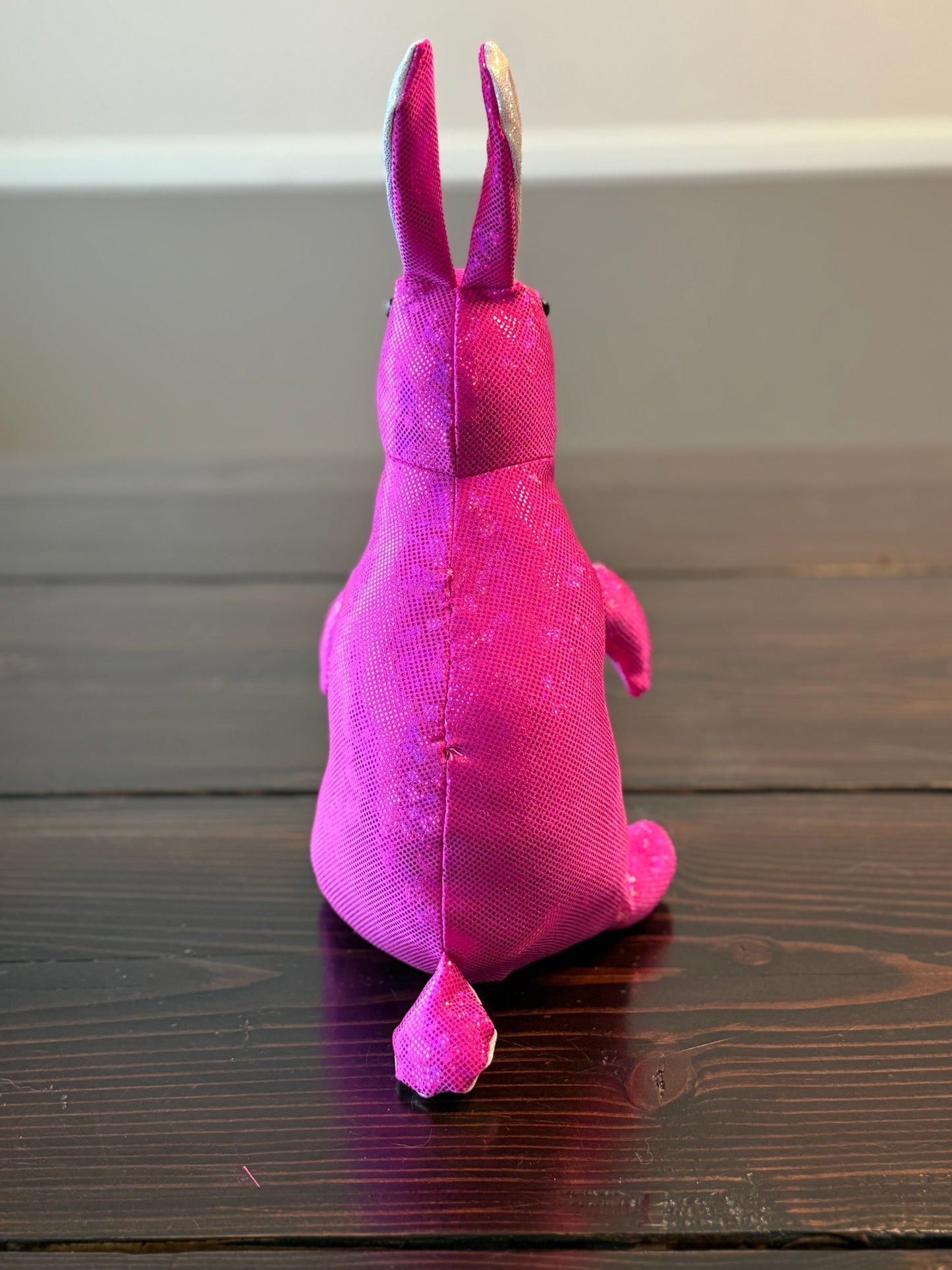 DIY Bunny 14" Rabbit Plush Complete Sewing Kit - Pink Sparkly - Intermediate Pattern + Supply Set