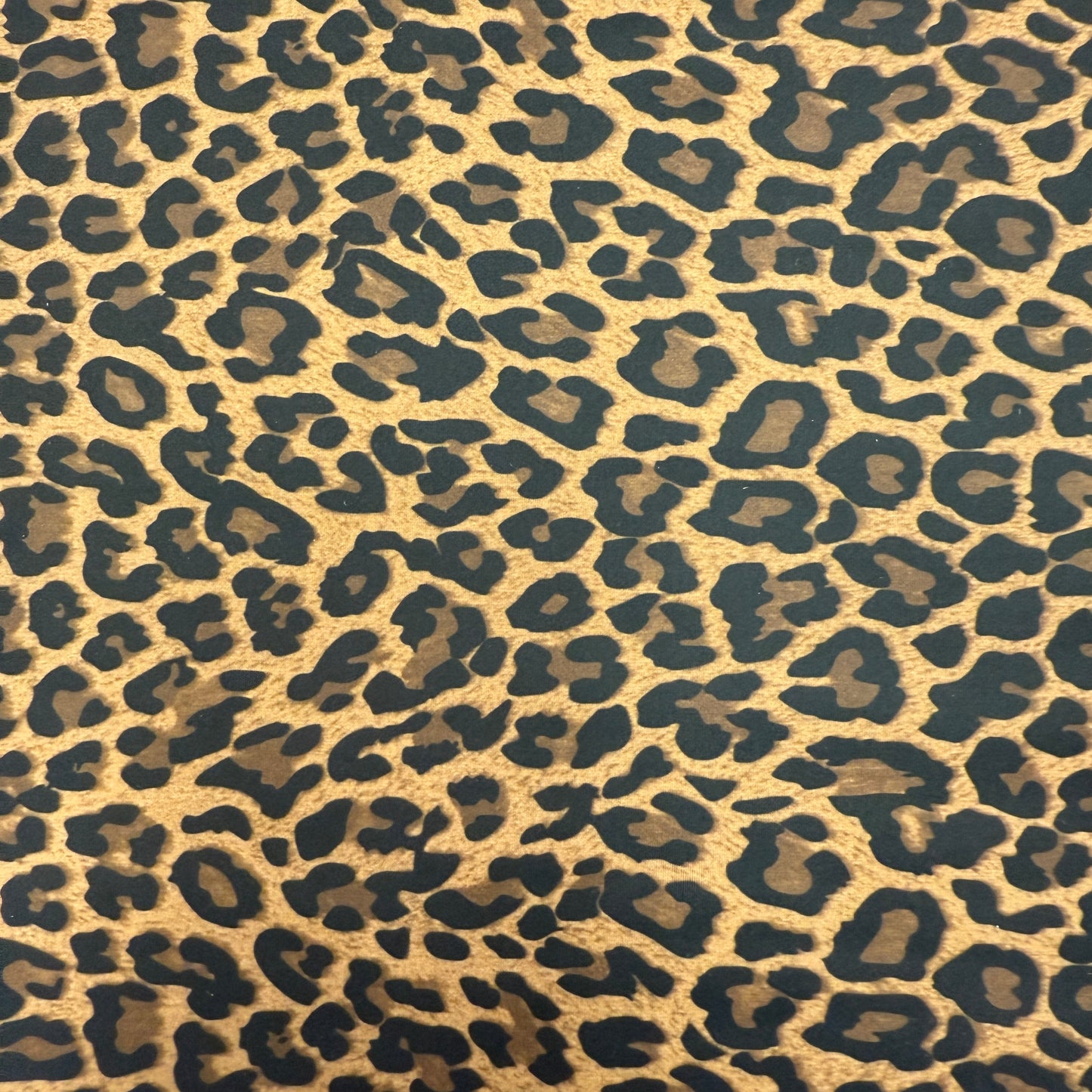 Brown Leopard Print Nylon/Spandex Stretch Fabric by-the-yard