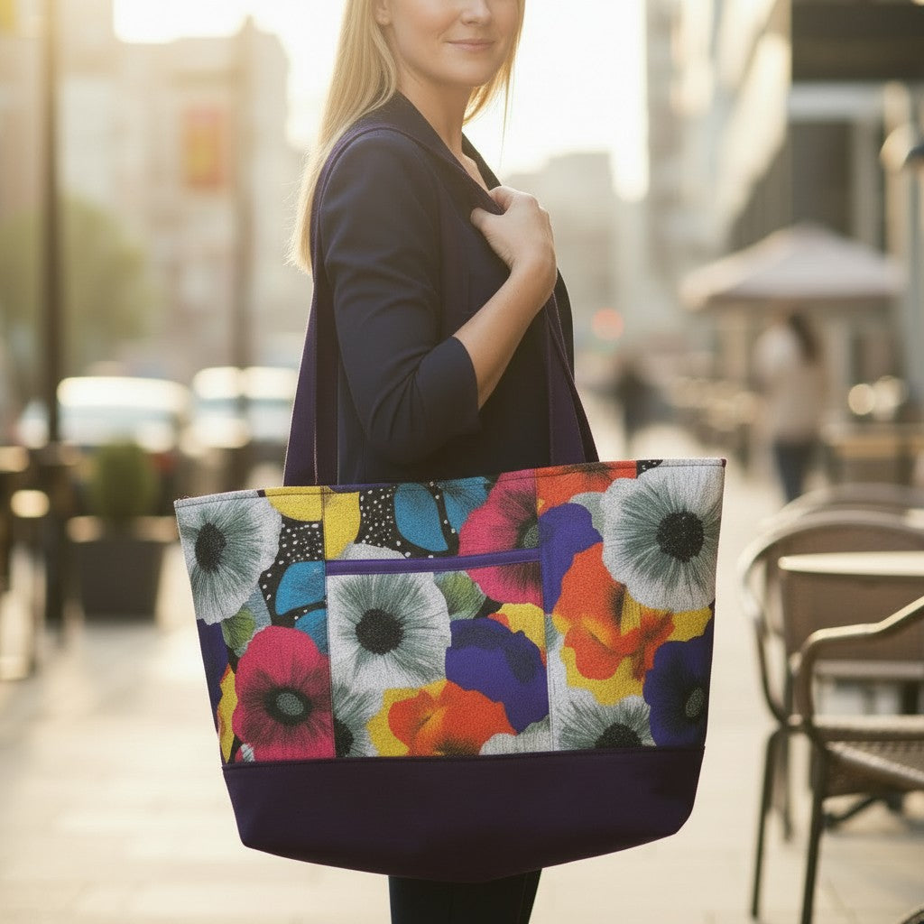 The Sara Weekender Tote Bag Sewing Pattern – PDF Pattern | Large Travel Tote DIY | Instant Download