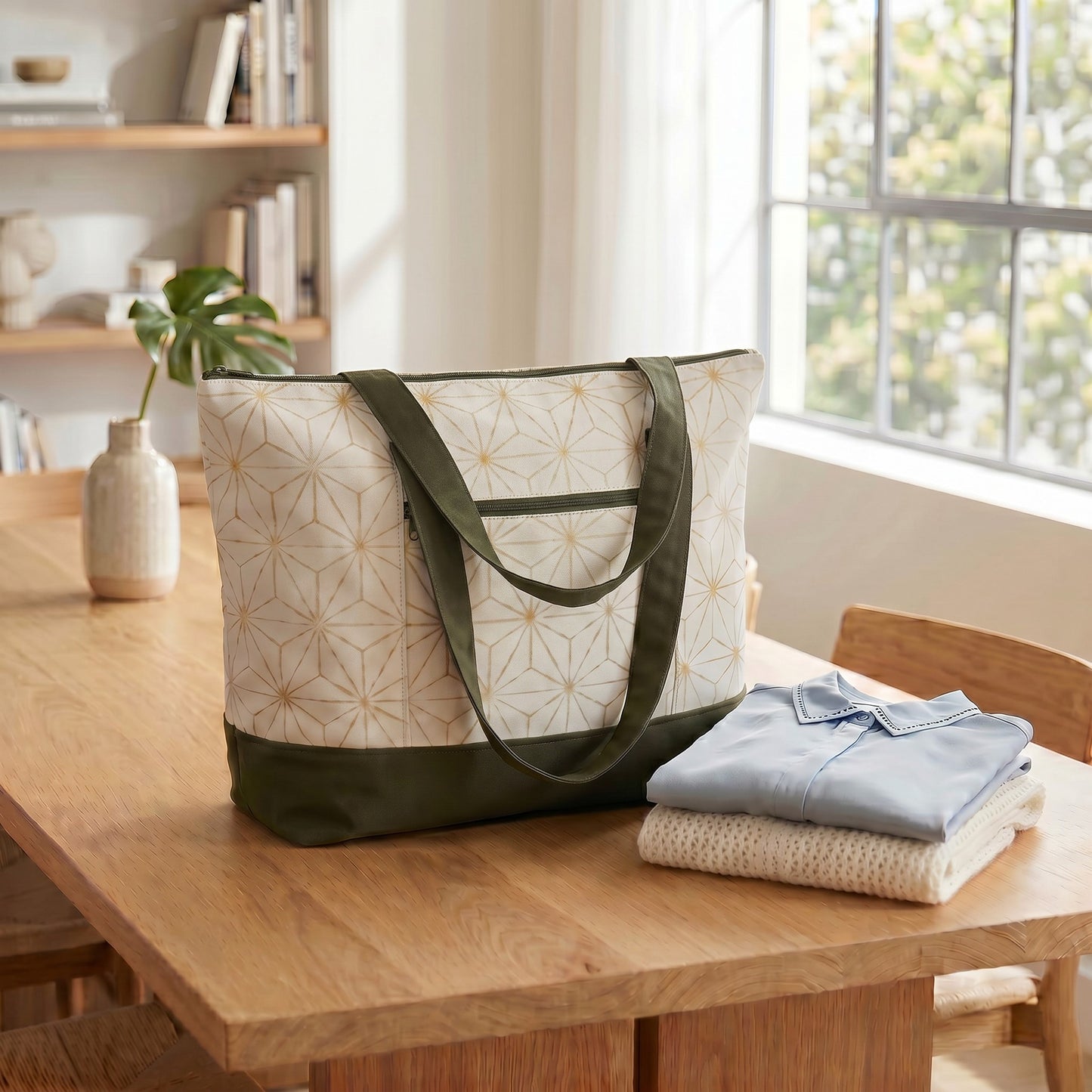 The Sara Weekender Tote Bag Sewing Pattern – PDF Pattern | Large Travel Tote DIY | Instant Download
