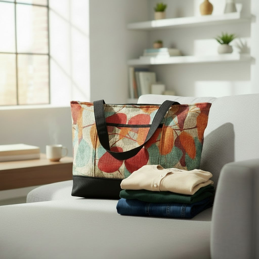 The Sara Weekender Tote Bag Sewing Pattern – PDF Pattern | Large Travel Tote DIY | Instant Download