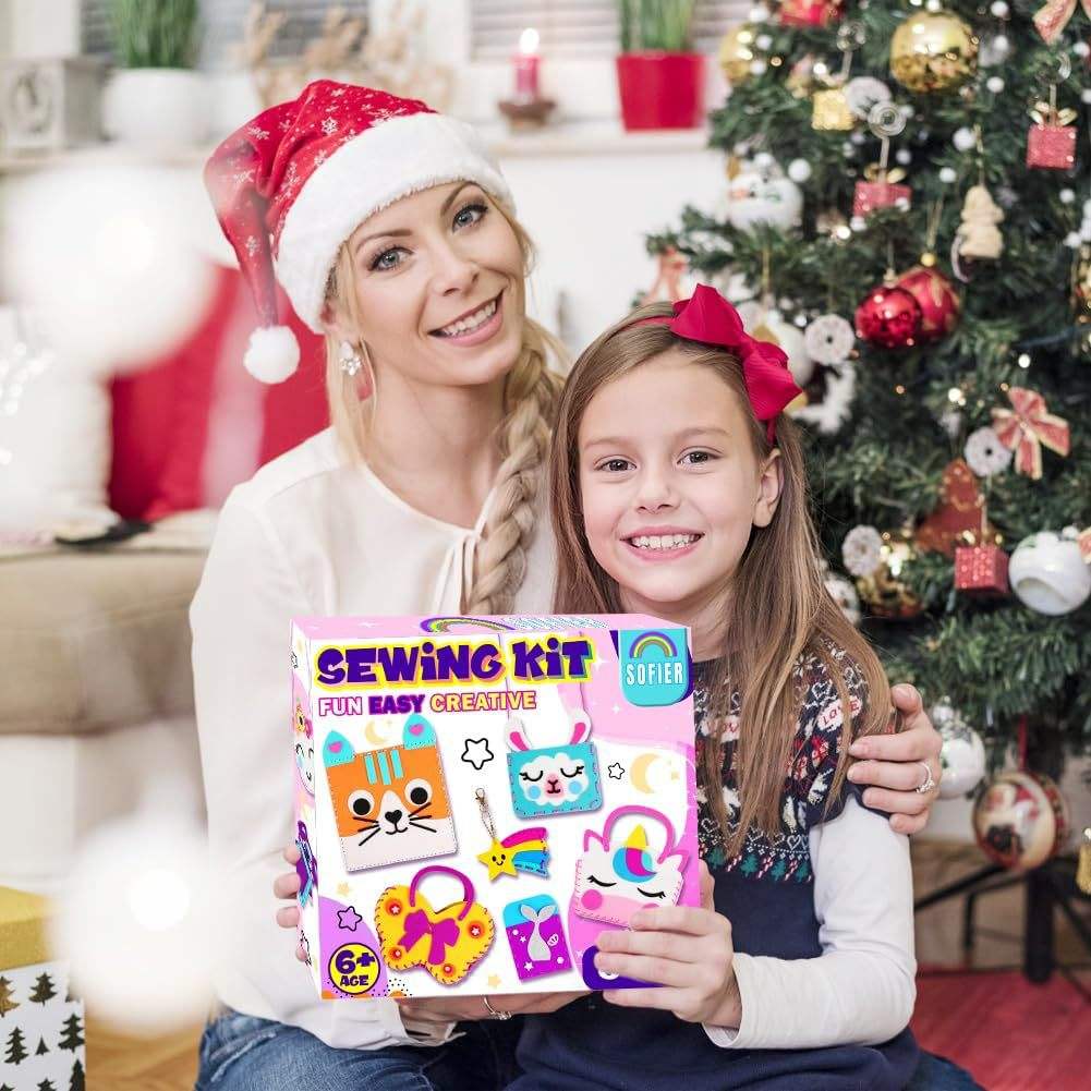 Children's Sewing Kit of 8 Handbags Hand-Sewing Projects for Beginners