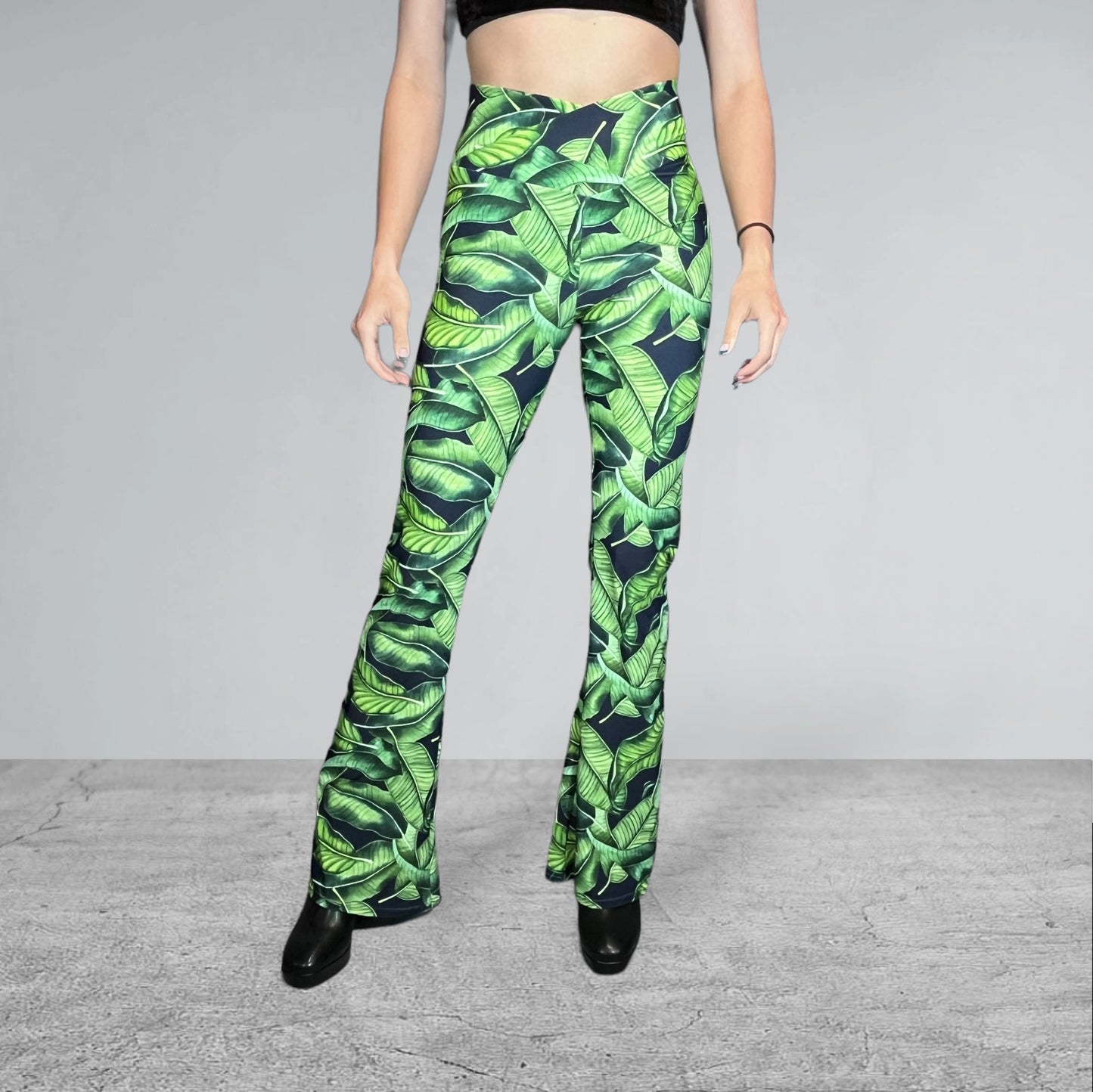 Crossover V-Waist Bootcut Pants PDF Sewing Pattern Download