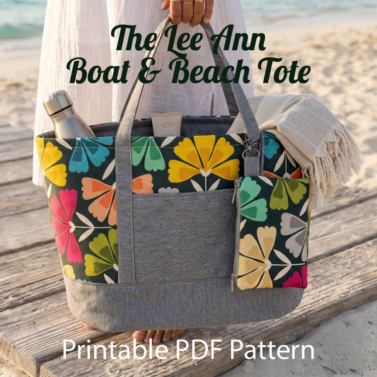 The Lee Ann Boat & Beach Bag – PDF Pattern | Tote DIY | Instant Download