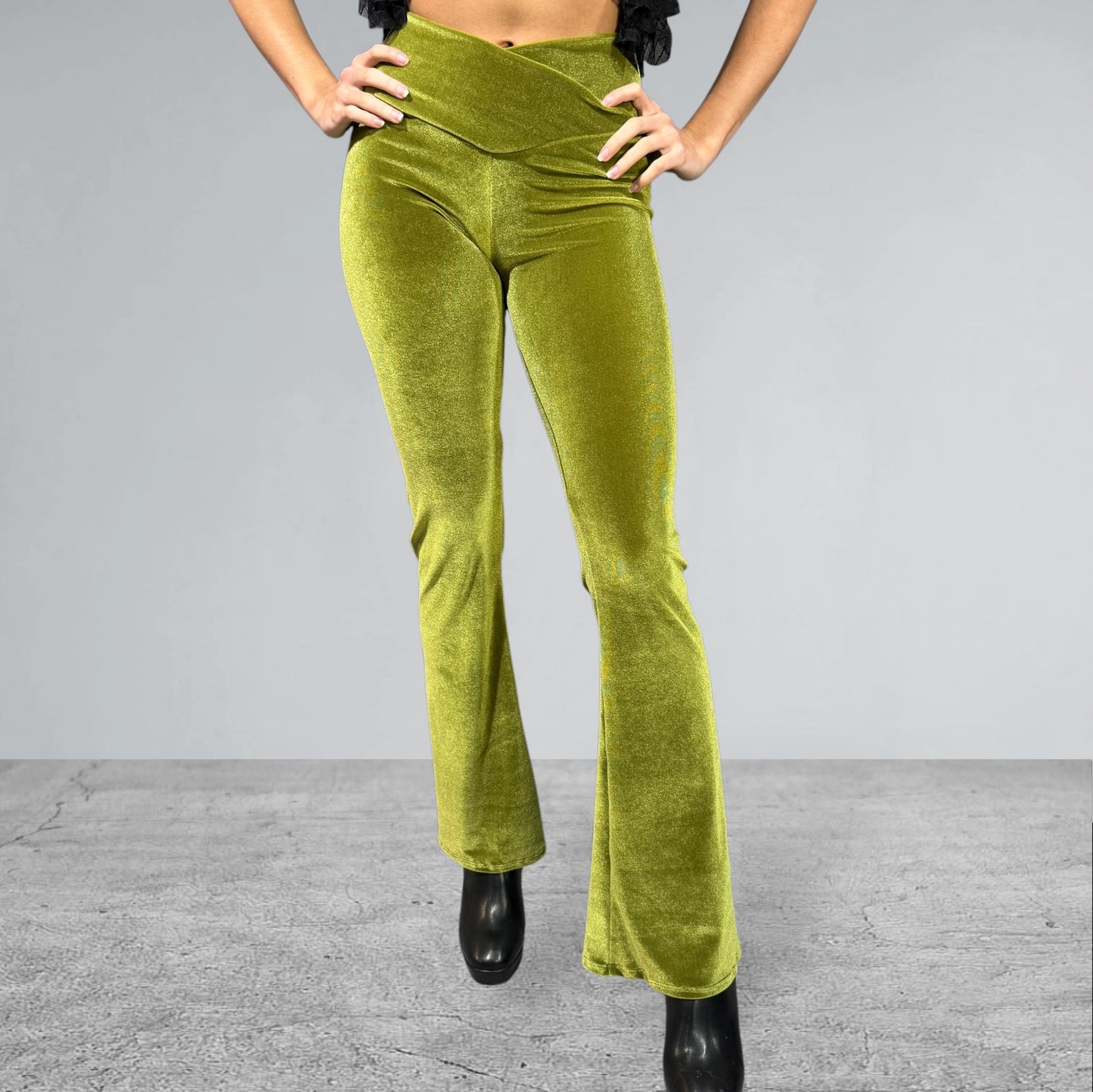 Crossover V-Waist Bootcut Pants PDF Sewing Pattern Download