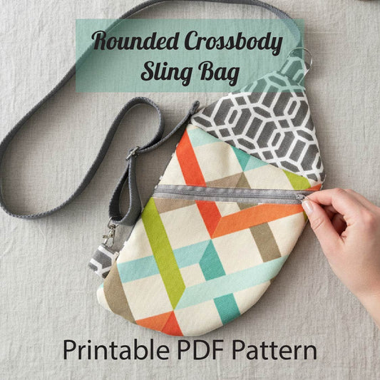 Crossbody Sling Bag PDF Sewing Pattern | Travel Pouch Purse (Digital Download)