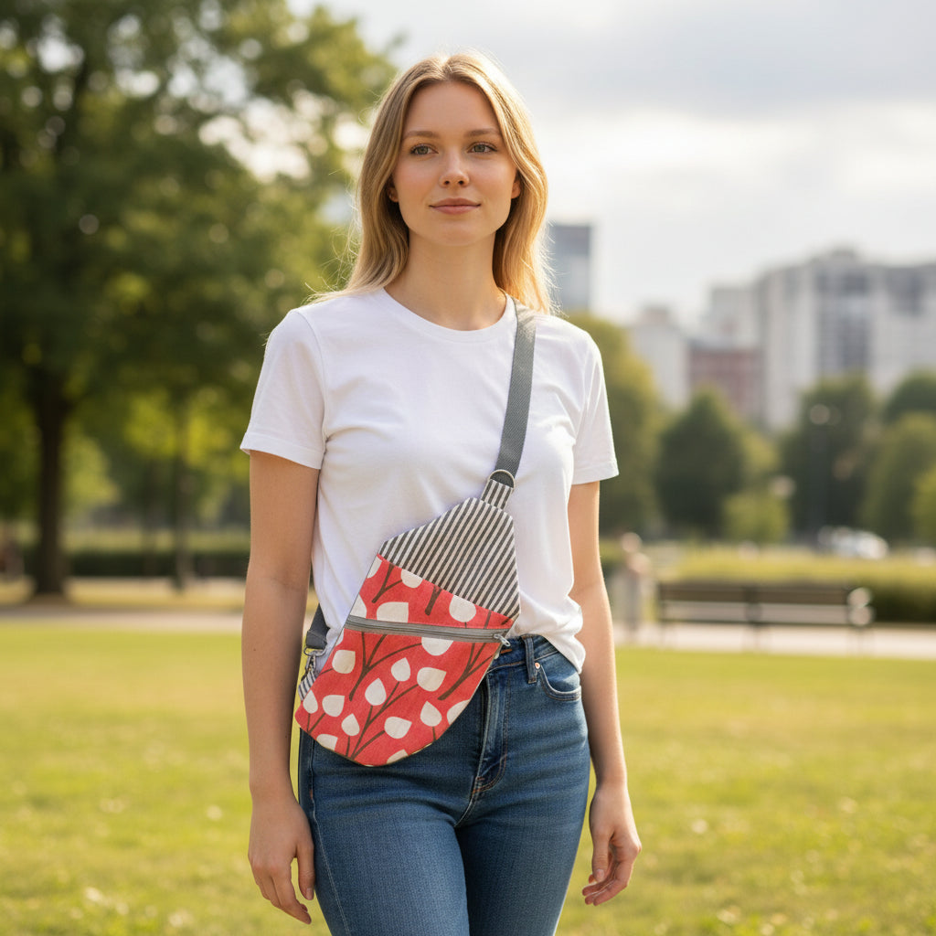 Crossbody Sling Bag PDF Sewing Pattern | Travel Pouch Purse (Digital Download)